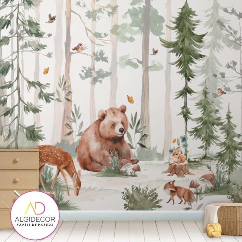 Papel de Parede Adesivo bosque